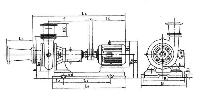 PW、PWF型懸臂式離心污水泵